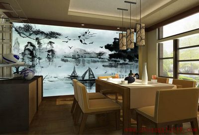 餐厅壁画风水