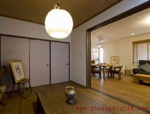 日式风格装修,原木80平小户型装修效果图。