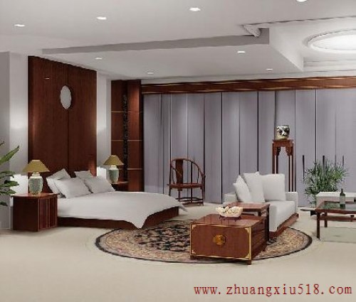 卧室床头背景墙效果图