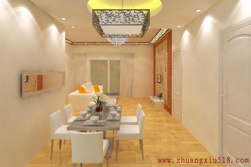 简约中式风格餐厅装修效果图 简约中式风格餐厅装修效果图