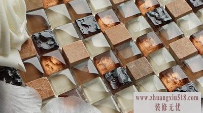 三款艺术感卫浴间的瓷砖铺贴效果图