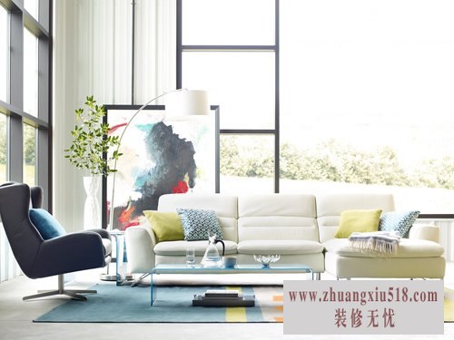 现代简约客厅沙发装修效果图 