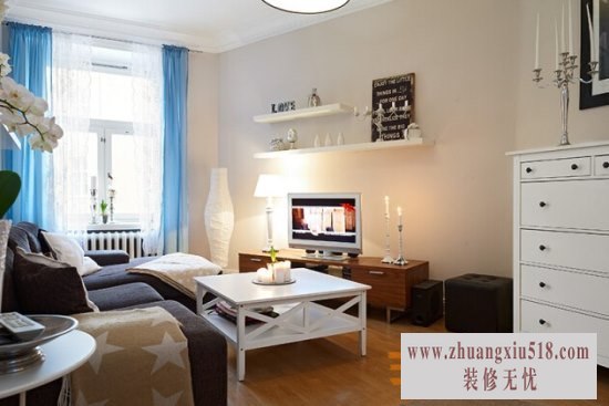 简约女性单身公寓装修效果图2