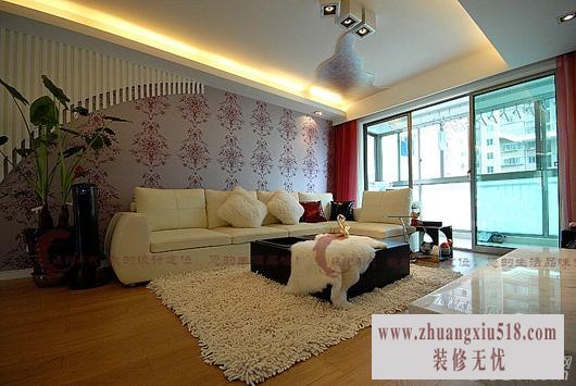 粉红佳人 精致设计简约家 ,李景,设计年代,二居室装修,简约风格,客厅,沙发背景墙,沙发