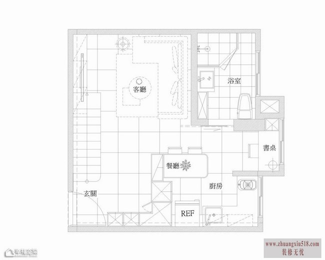 全机能小家 15坪的无限巧思 现代简约风格,时尚,复式装修,