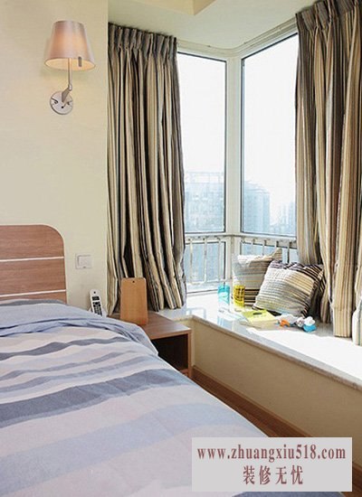 给卧室增加浪漫 14款卧室转角飘窗图片 ,飘窗,卧室,浪漫