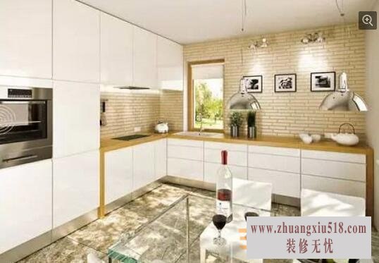 12款时尚大气开放式厨房装修效果图