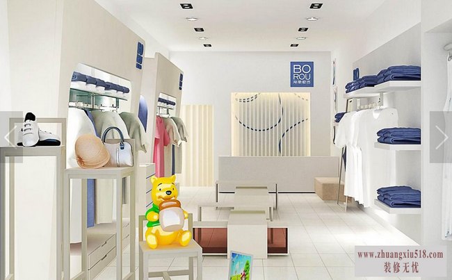 现代风格童装店装修效果图