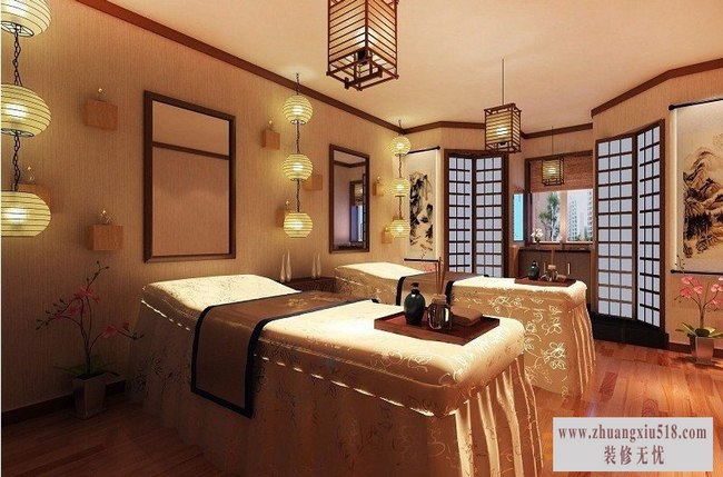 中式美容店修效果图12 感受民族风的韵味