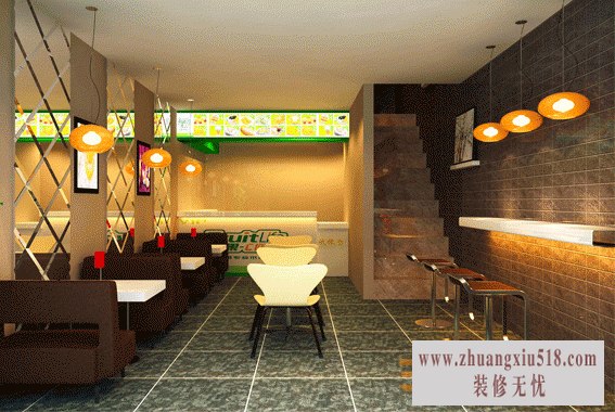 甜品店装修效果图1