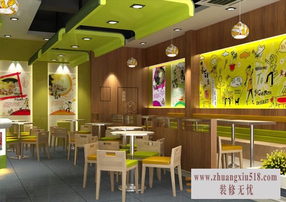 甜品店装修效果图7