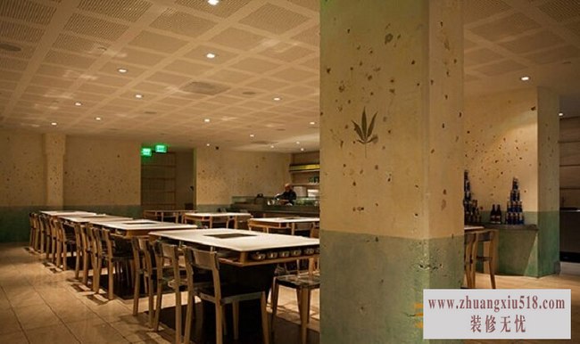 现代简约火锅店装修效果图11