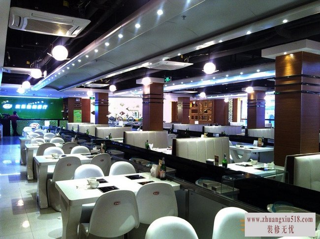 现代简约火锅店装修效果图 9