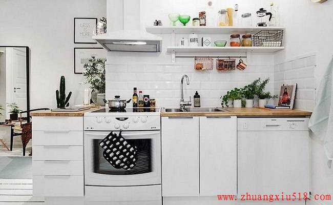简约温馨一居厨房设计装饰效果图