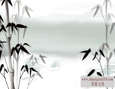 水墨画竹子