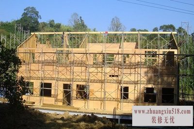 防腐木屋施工图