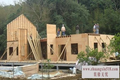 防腐木屋施工图
