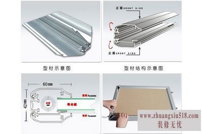 超薄灯箱铝型材