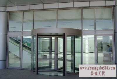 手动旋转门安装