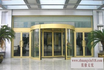 手动旋转门安装
