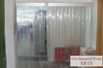 塑料门帘安装