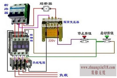 热过载继电器接线图