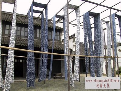 蓝印花布应用
