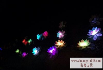 莲花灯的制作方法