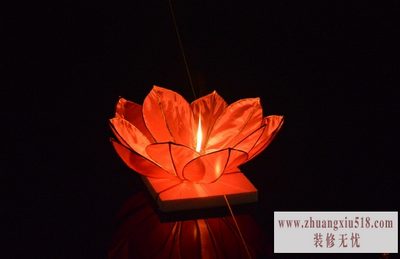 莲花灯的制作方法