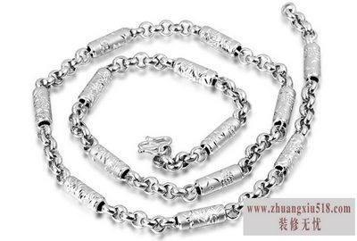男士铂金项链款式