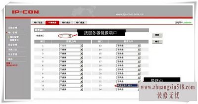 端口镜像配置