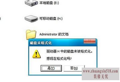 u盘未被格式化